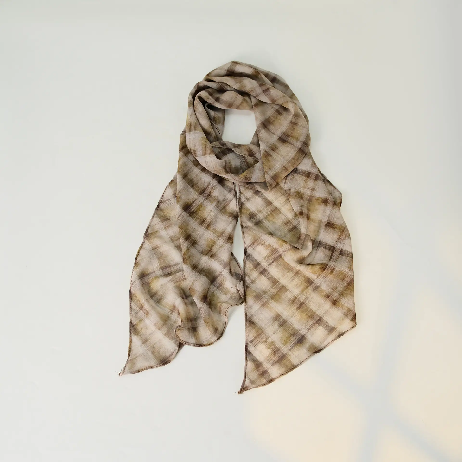 Women's Blue Floral Georgette Scarf Sun Protection - Image 25