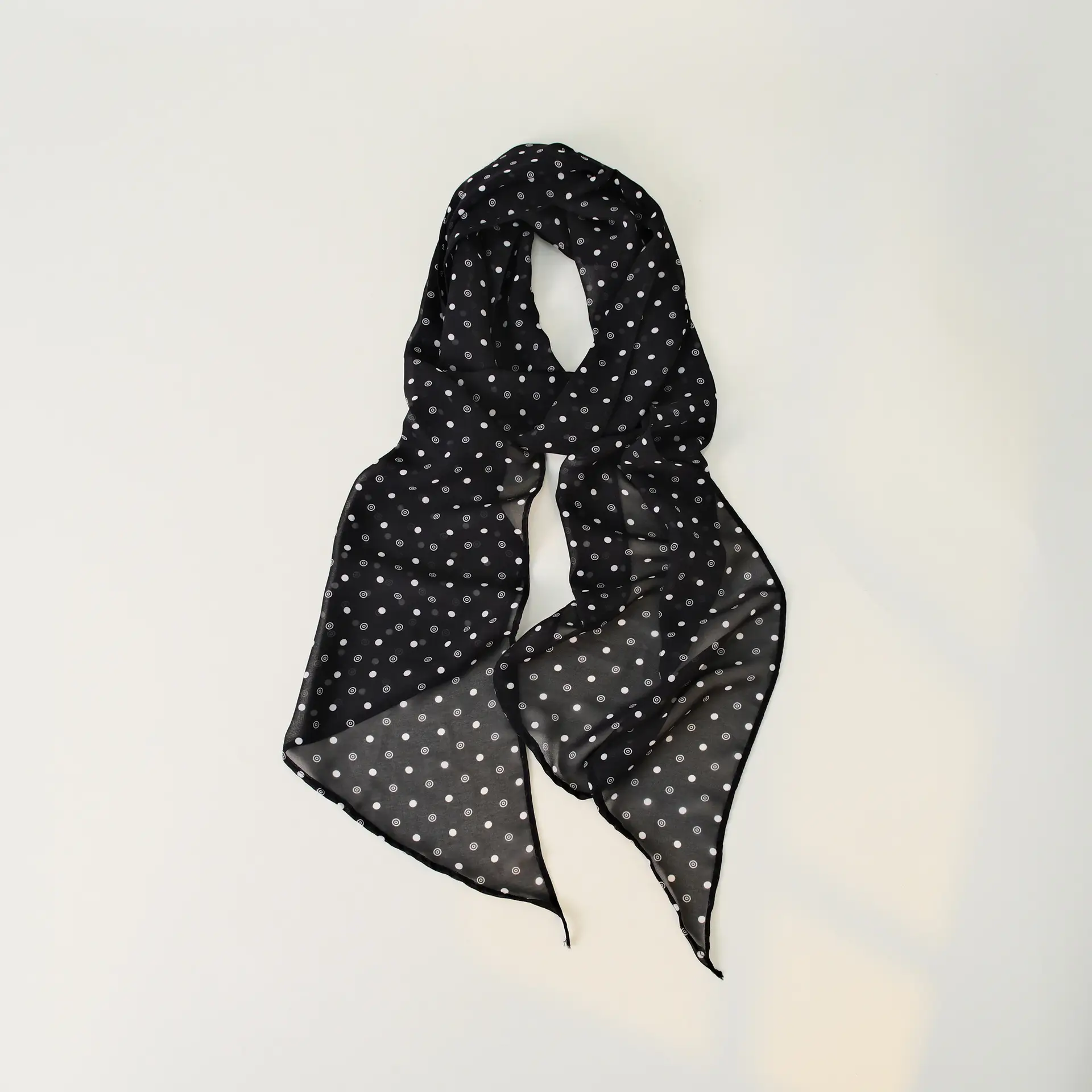 Women's Blue Floral Georgette Scarf Sun Protection - Image 37