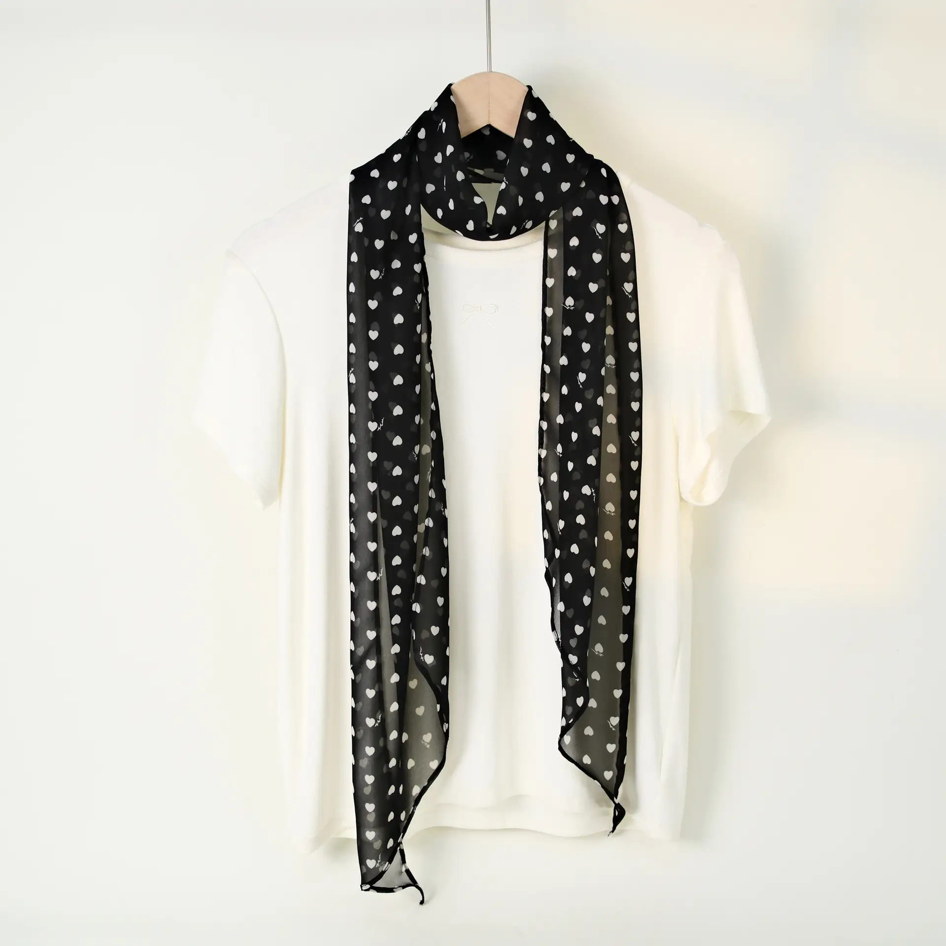 Women's Blue Floral Georgette Scarf Sun Protection - Image 54