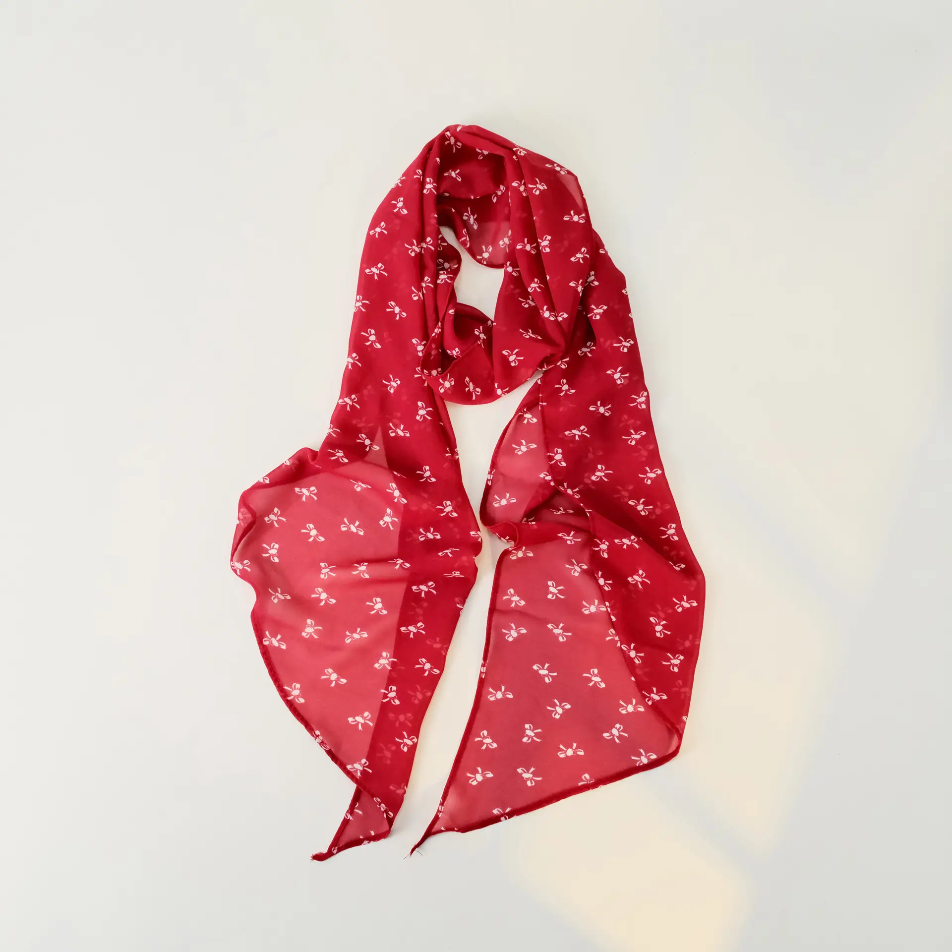 Women's Blue Floral Georgette Scarf Sun Protection - Image 57