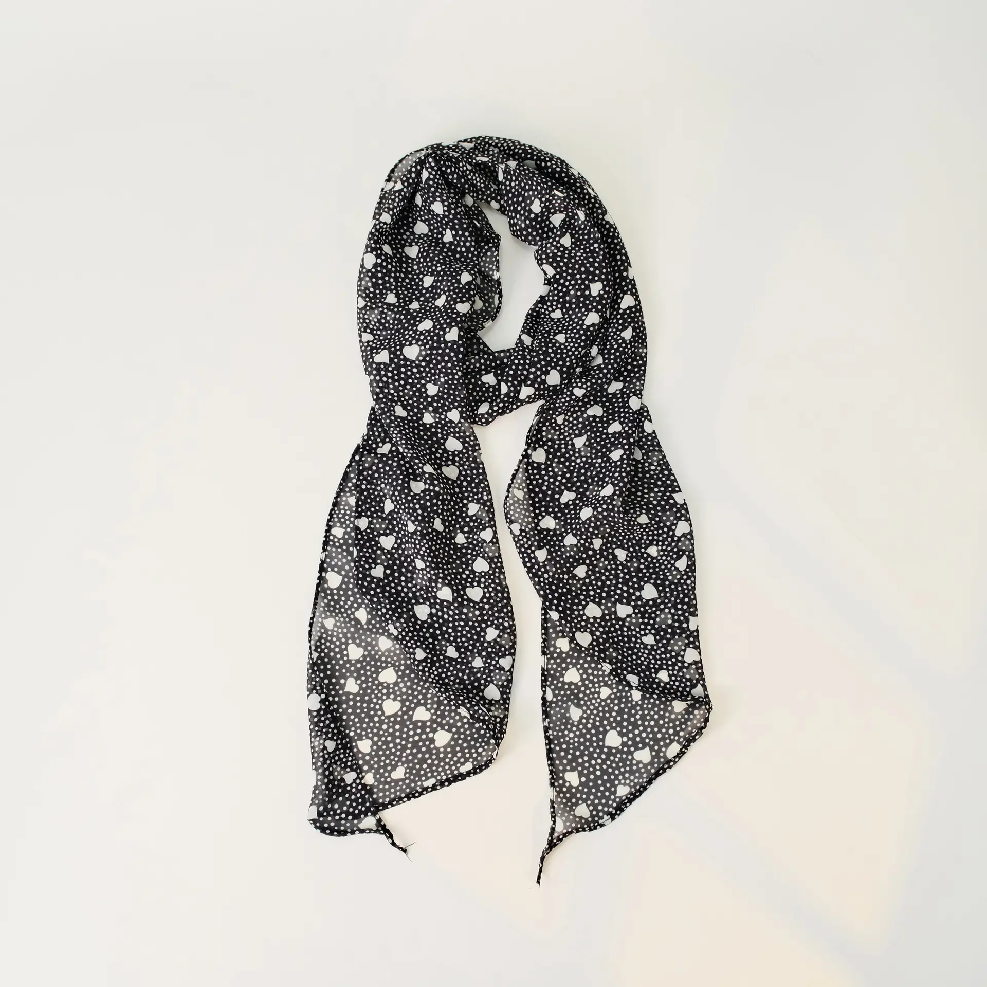 Women's Blue Floral Georgette Scarf Sun Protection - Image 58