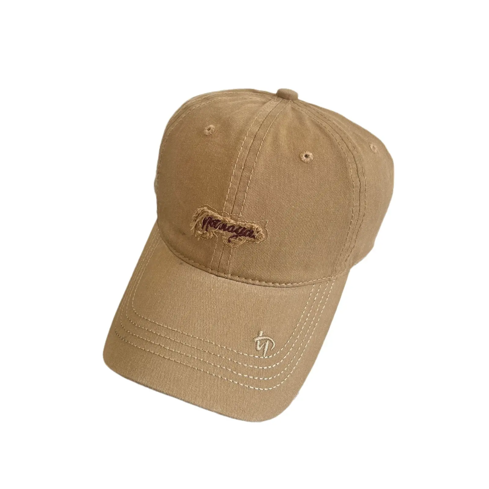 Women Pink Embroidered Baseball Cap Spring Autumn - Image 9