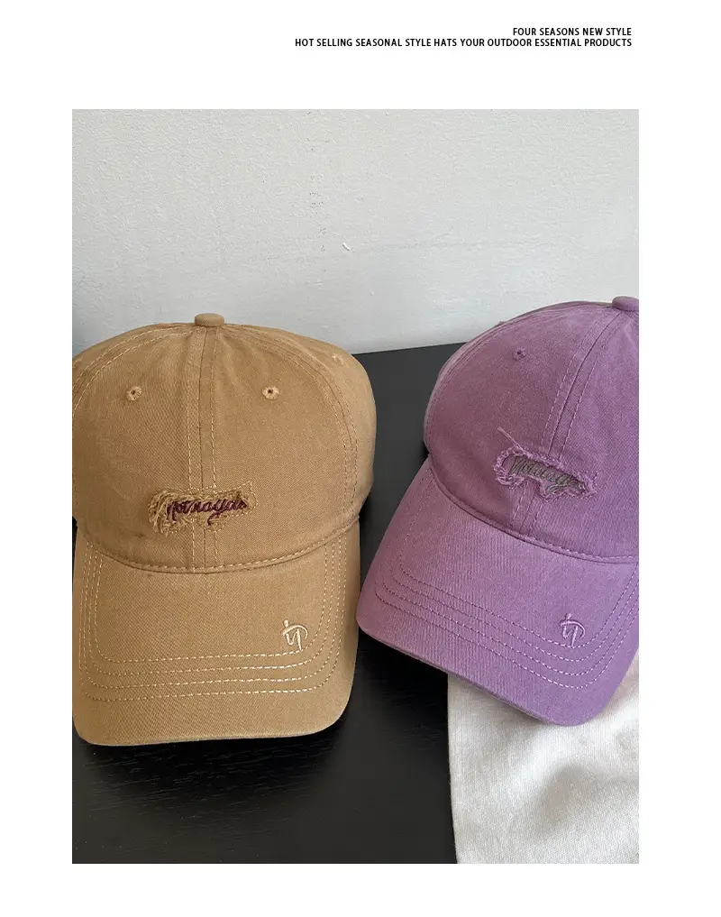 Women Pink Embroidered Baseball Cap Spring Autumn — feature 7