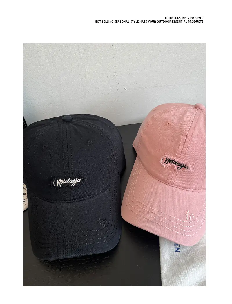 Women Pink Embroidered Baseball Cap Spring Autumn — feature 8