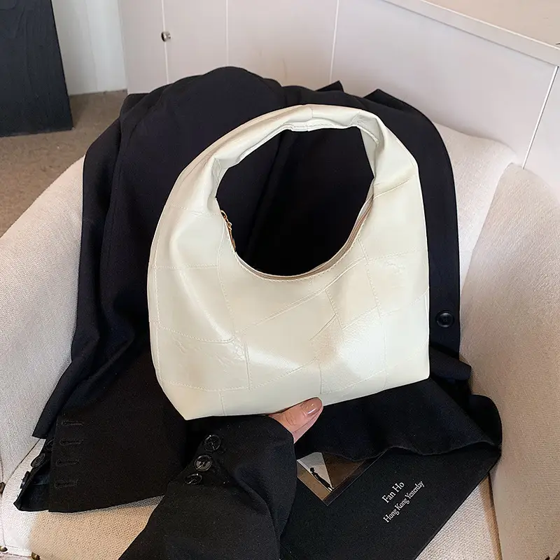 White Leather Shoulder Crossbody Bag for Women - Image 6