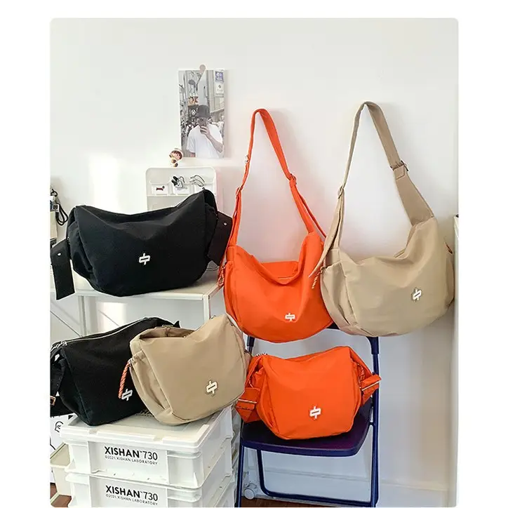 Korean Style Tan Lazy Style Backpack for Women - Image 4