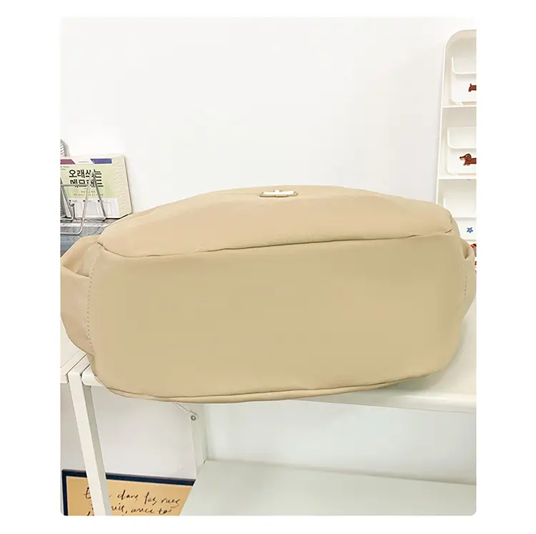 Korean Style Tan Lazy Style Backpack for Women — feature 10