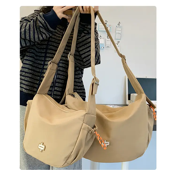 Korean Style Tan Lazy Style Backpack for Women — feature 16