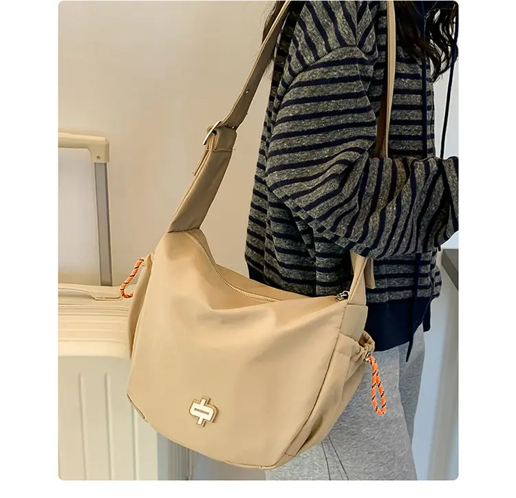 Korean Style Tan Lazy Style Backpack for Women — feature 18