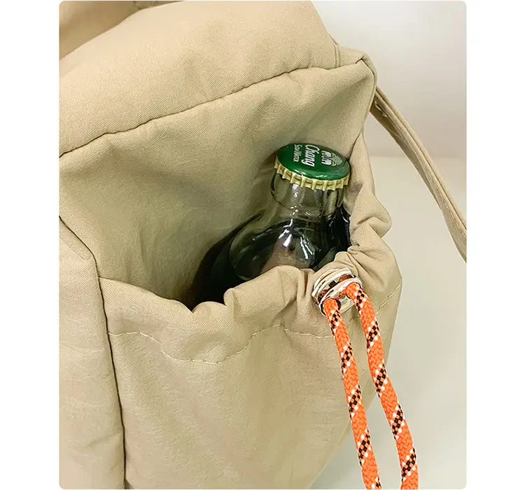 Korean Style Tan Lazy Style Backpack for Women — feature 8
