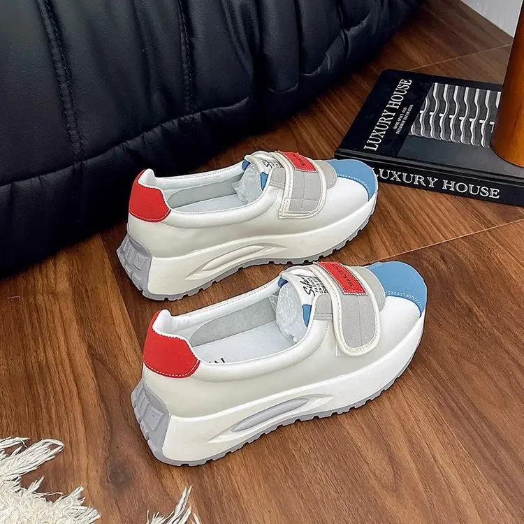 Women Thick White High-Top Sports Shoes Spring 2025