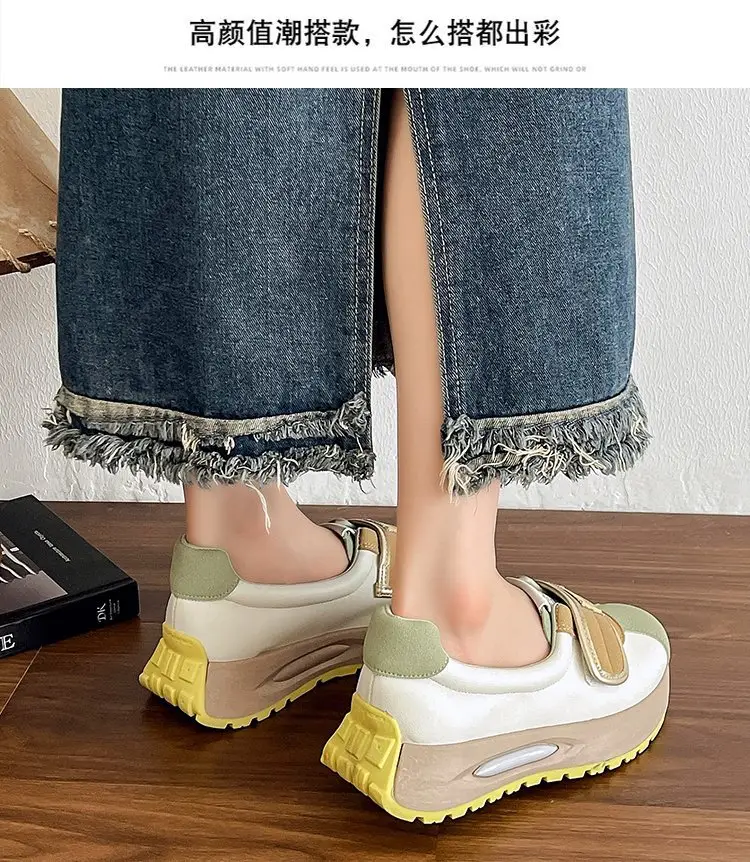 Women Thick White High-Top Sports Shoes Spring 2025 — feature 11