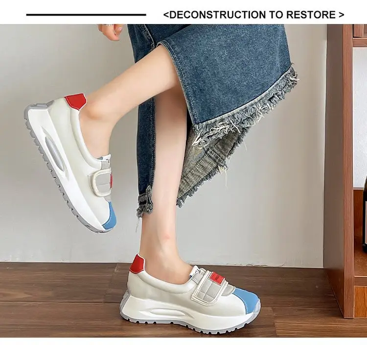 Women Thick White High-Top Sports Shoes Spring 2025 — feature 4