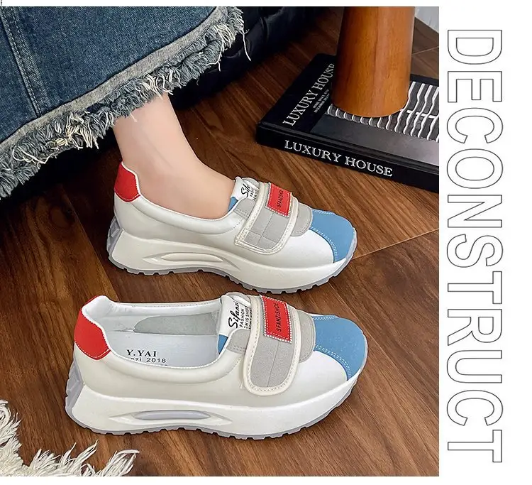 Women Thick White High-Top Sports Shoes Spring 2025 — feature 5