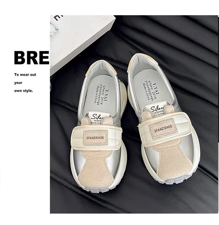 Women Thick White High-Top Sports Shoes Spring 2025 — feature 6