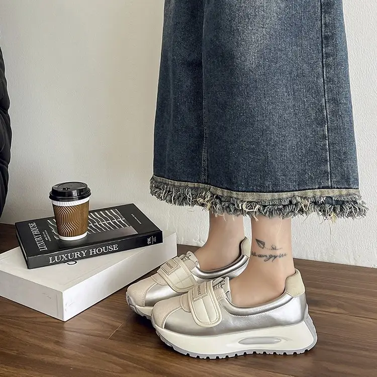 Women Thick White High-Top Sports Shoes Spring 2025 — feature 9