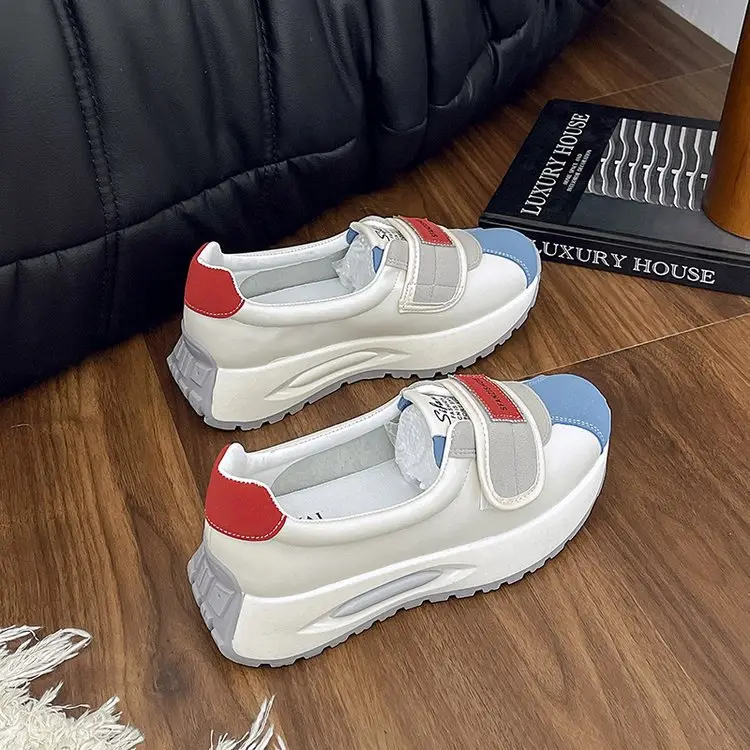 Women Thick White High-Top Sports Shoes Spring 2025