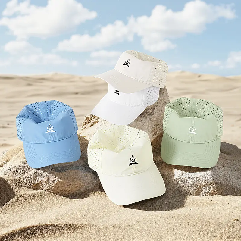 Light Blue Mesh Cap for Women Men - Image 21