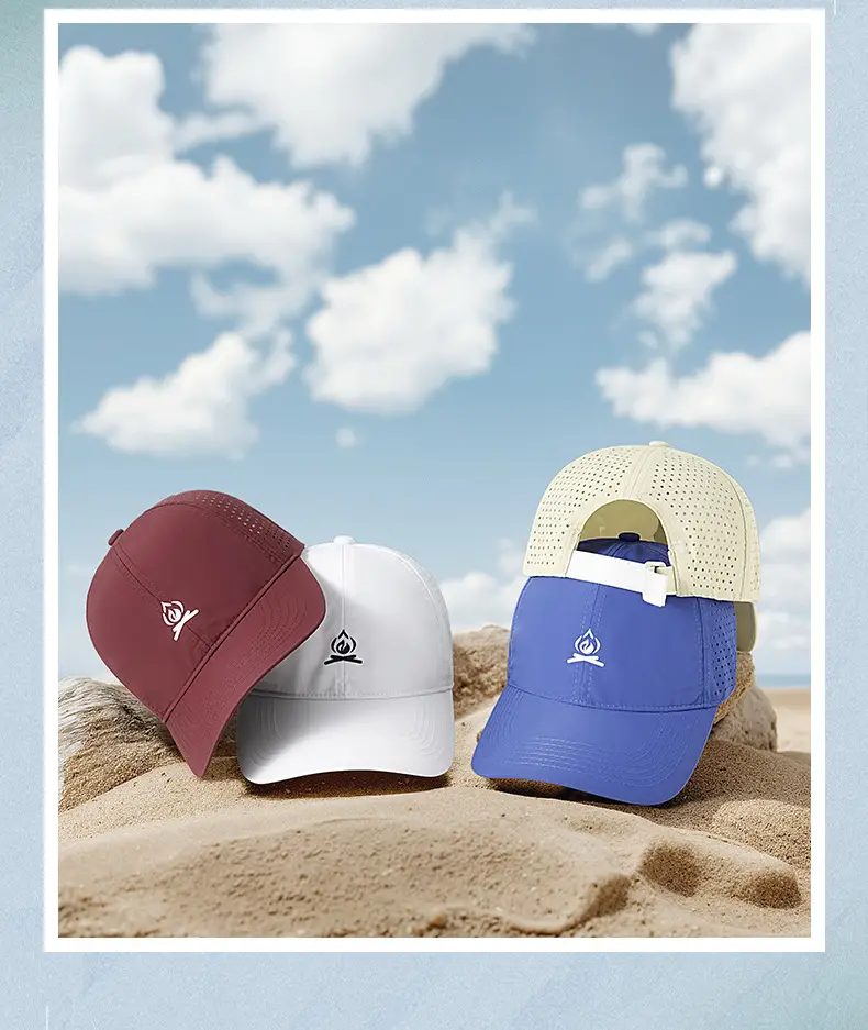 Light Blue Mesh Cap for Women Men — feature 25