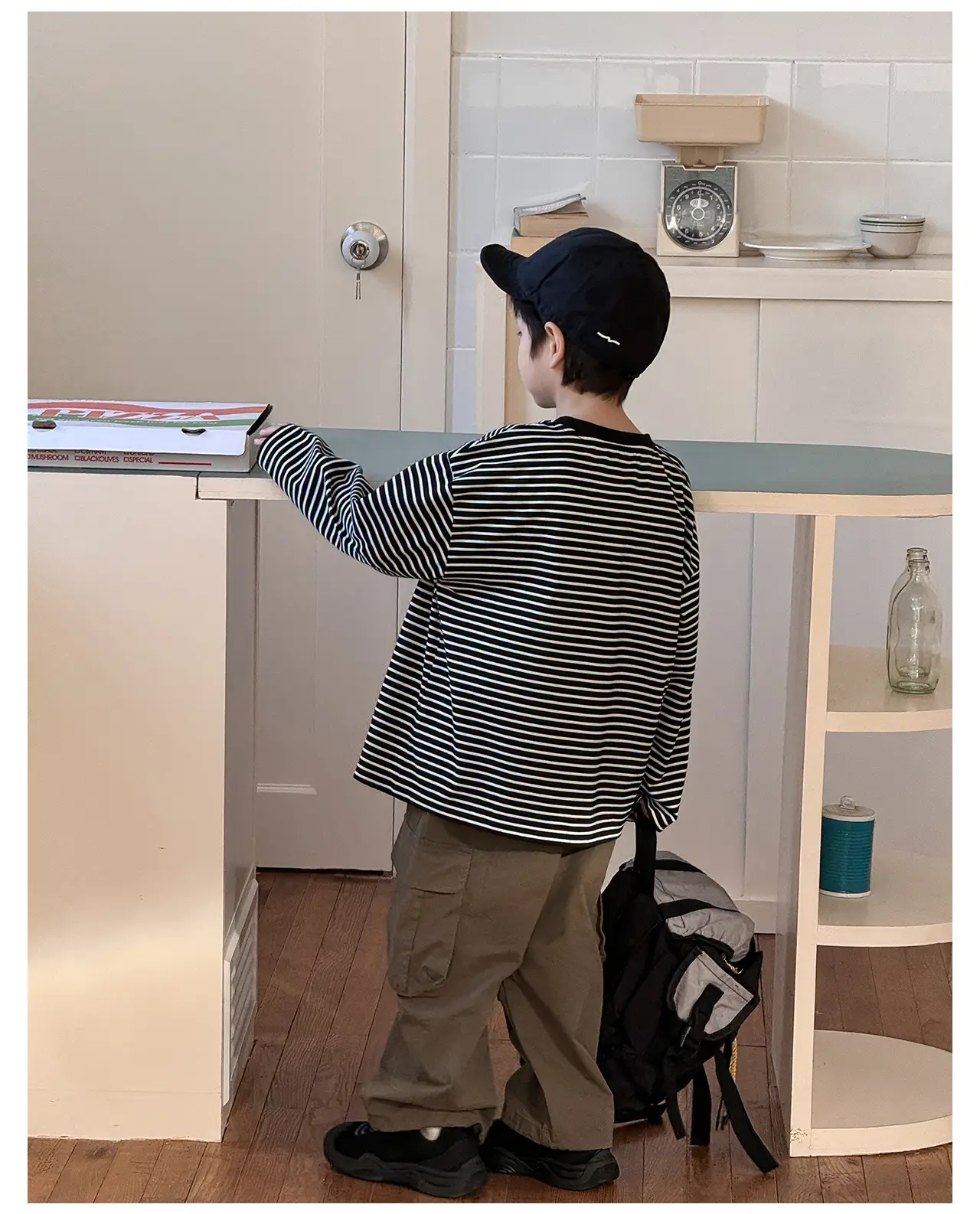 Tongku 2026 Boys T-Shirt Striped Round Neck Embroidered — feature 18