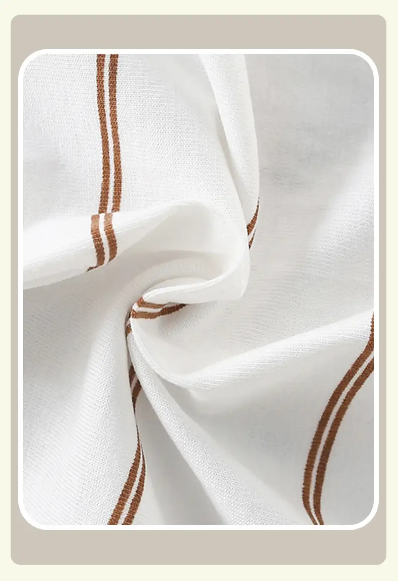 White Striped T-Shirt for Boys Summer Wear — feature 4