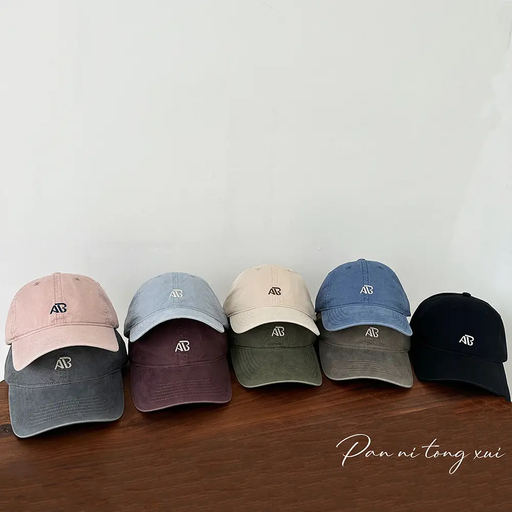 Women's Letter Embroidered Dome Caps Solid Color - Image 4