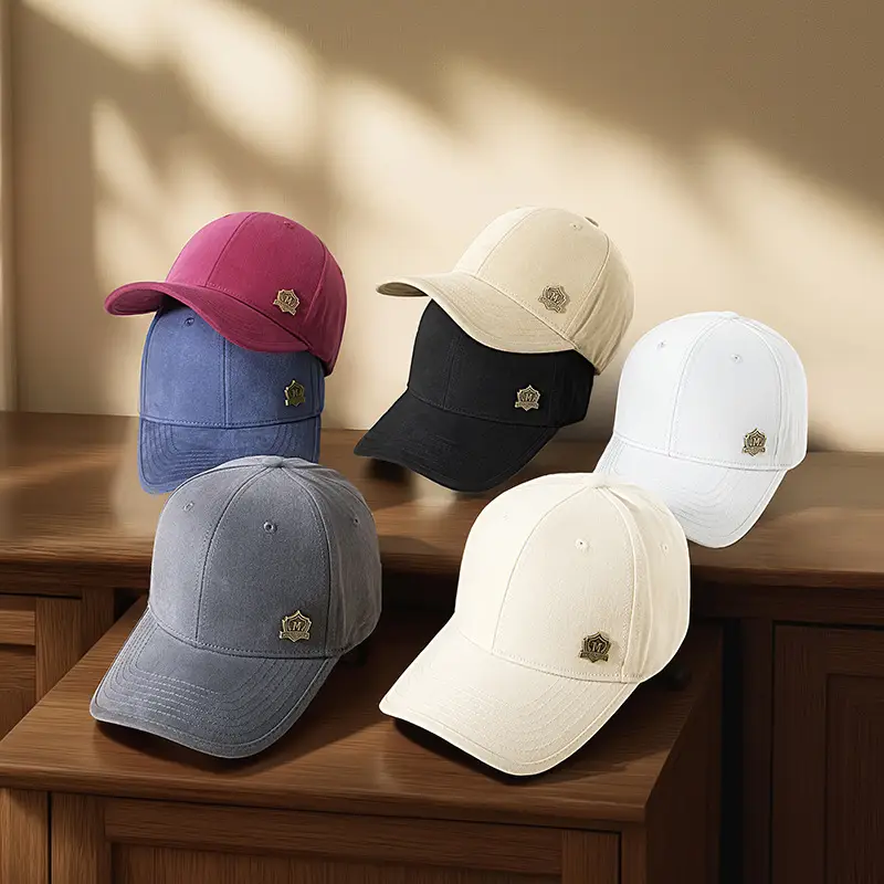 Men's Tan Retro Wide Brim Baseball Cap