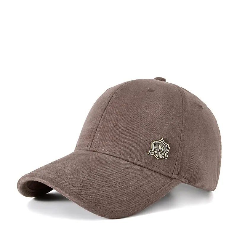 Men's Tan Retro Wide Brim Baseball Cap