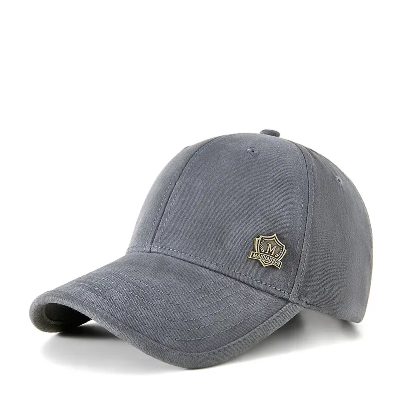 Men's Tan Retro Wide Brim Baseball Cap