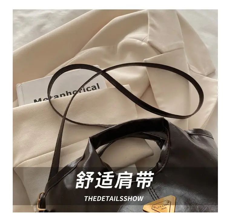 Women's Retro Leather Shoulder Messenger Bag Set — feature 7