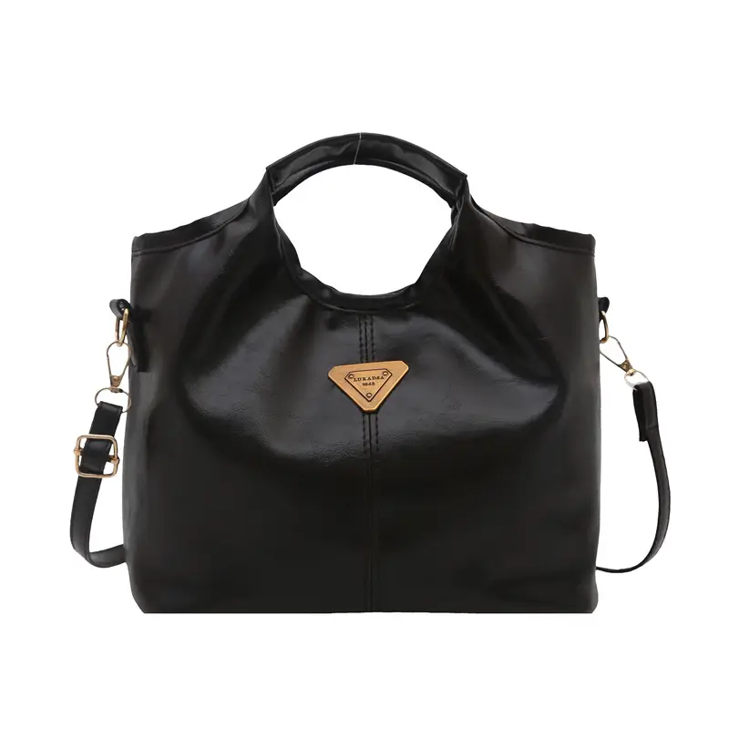 Vintage Niche Handbag Women's Wax Leather 2025 - Image 3