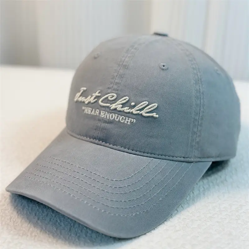 New Letter Embroidered Washed Baseball Cap Couple Deep Top - Image 5