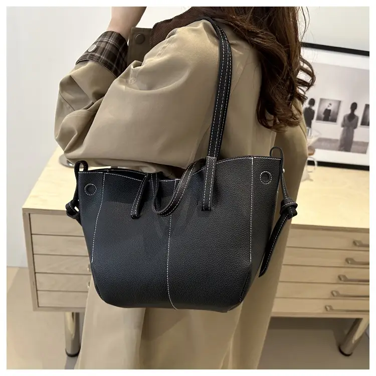 White PU Leather Shoulder Bag with Wings Design — feature 22