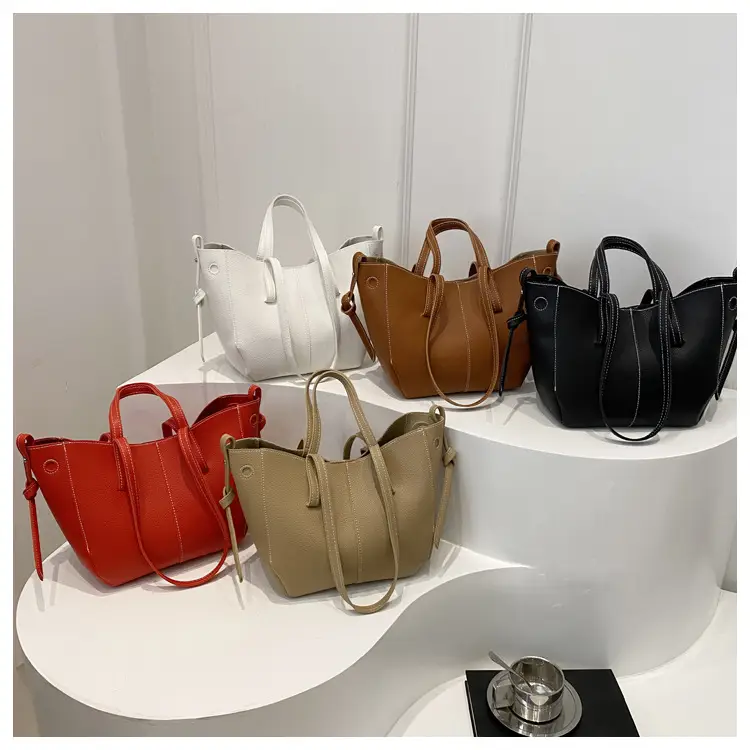 White PU Leather Shoulder Bag with Wings Design — feature 23
