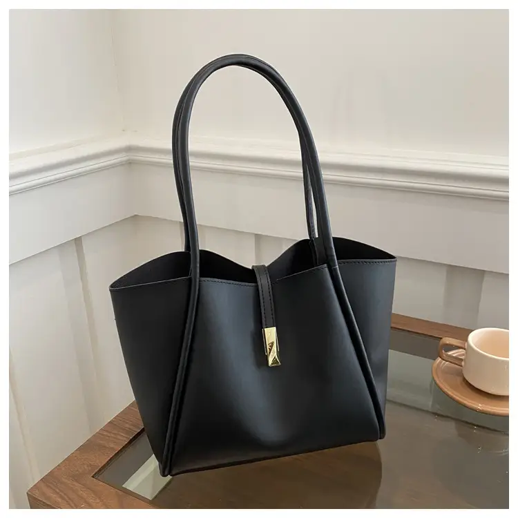 Black Leather Tote Bag for Women 2024 New Arrival — feature 8
