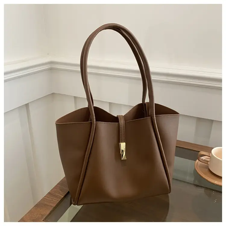 Black Leather Tote Bag for Women 2024 New Arrival — feature 9