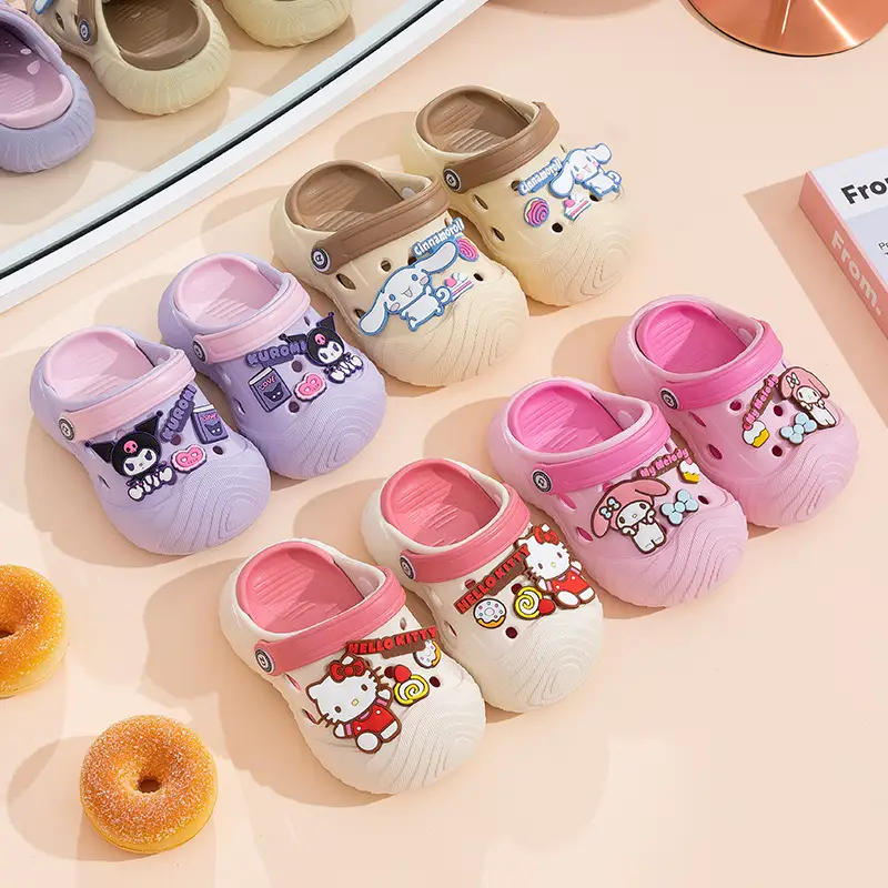 Sanrio Hello Kitty Cartoon Slippers for Girls Pink Non-Slip