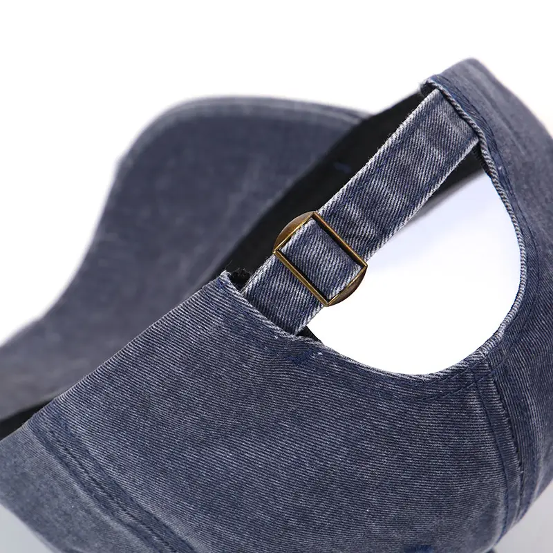 Washed Hole Baseball Cap Men Embroidered Letter Sun Hat - Image 11