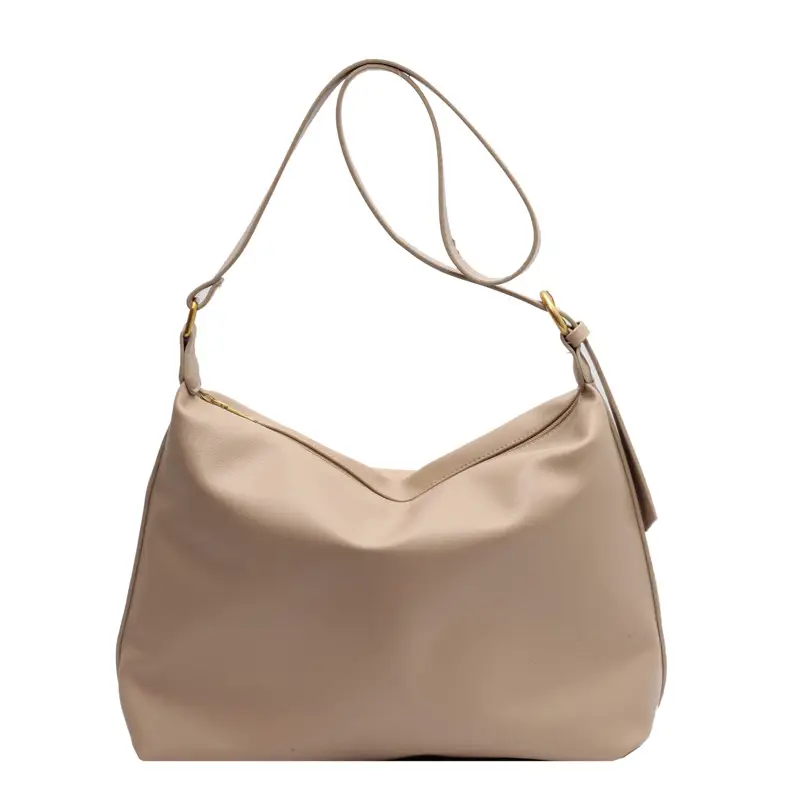 2024 Women's Large Capacity Crossbody Bag Black Leather - Image 2