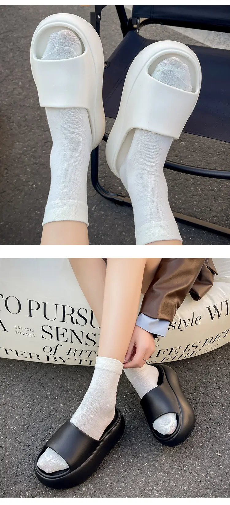 Thick Bottom Height-increasing Slippers Women's Summer Outer Wear Home Soft Bottom Comfortable Seaside Fashion Internet Celebrity Beach Slippers — feature 11