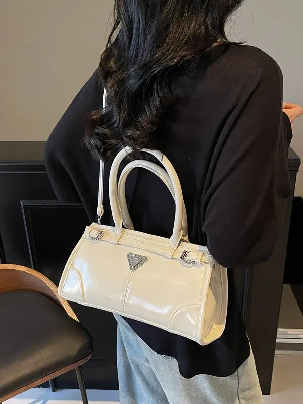 White Korean Style Shoulder Commuter Bag for Women 2025 - Image 6