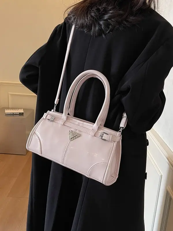 White Korean Style Shoulder Commuter Bag for Women 2025 - Image 7