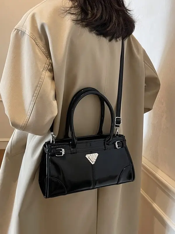 White Korean Style Shoulder Commuter Bag for Women 2025 - Image 9