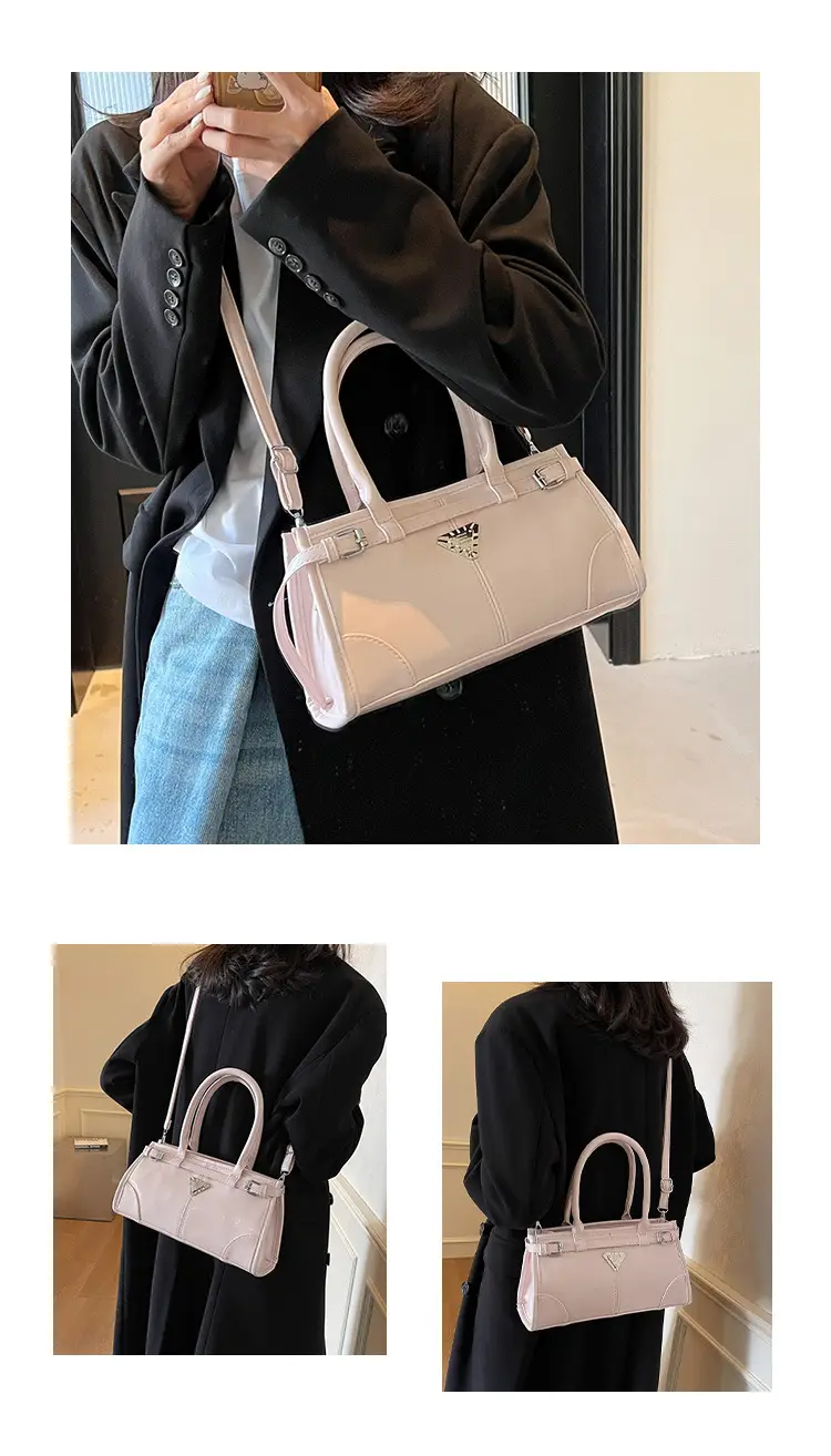 White Korean Style Shoulder Commuter Bag for Women 2025 — feature 11
