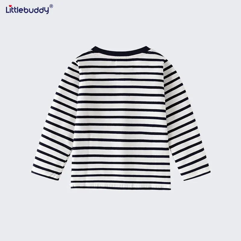 Cross-Border Boys Long Sleeve Striped T-Shirt 2025 - Image 5
