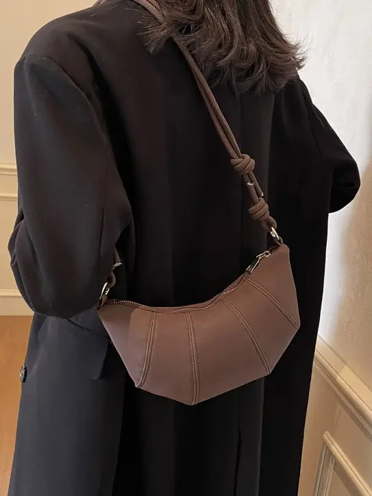Crossbody Bag Women Brown 2024 New Fashion - Image 6