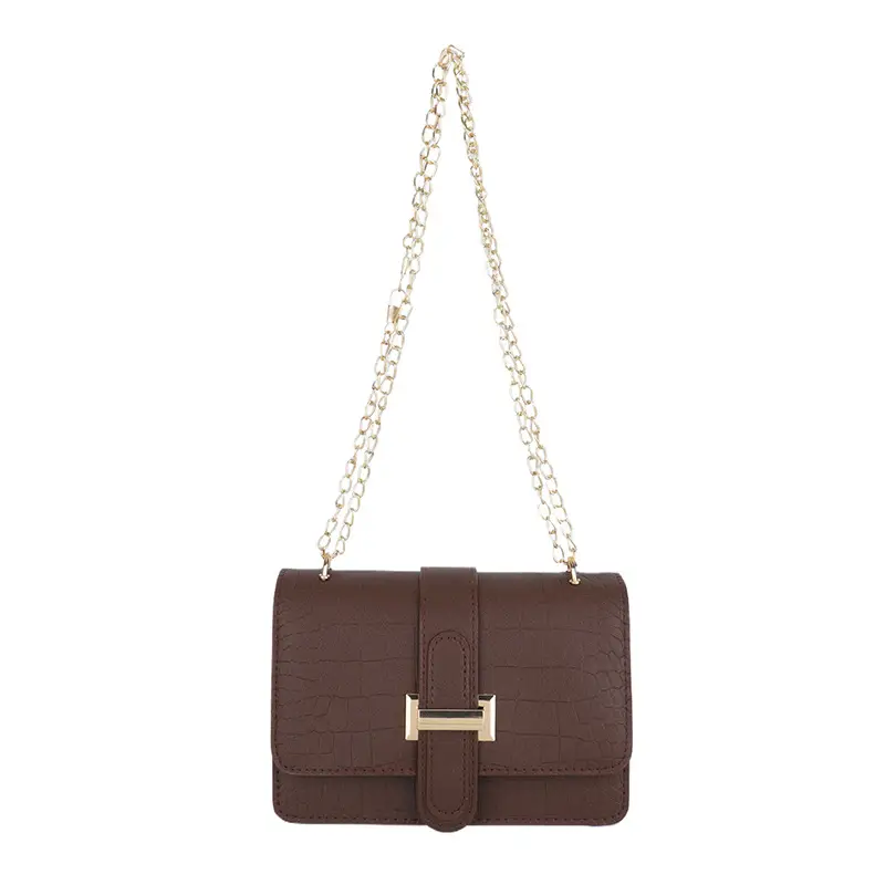 Green Korean Style Shoulder Bag with Gold Chain - Image 9