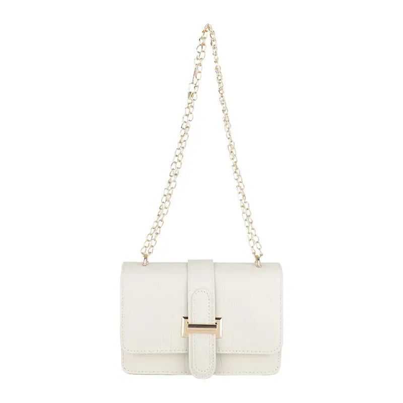 Green Korean Style Shoulder Bag with Gold Chain - Image 2