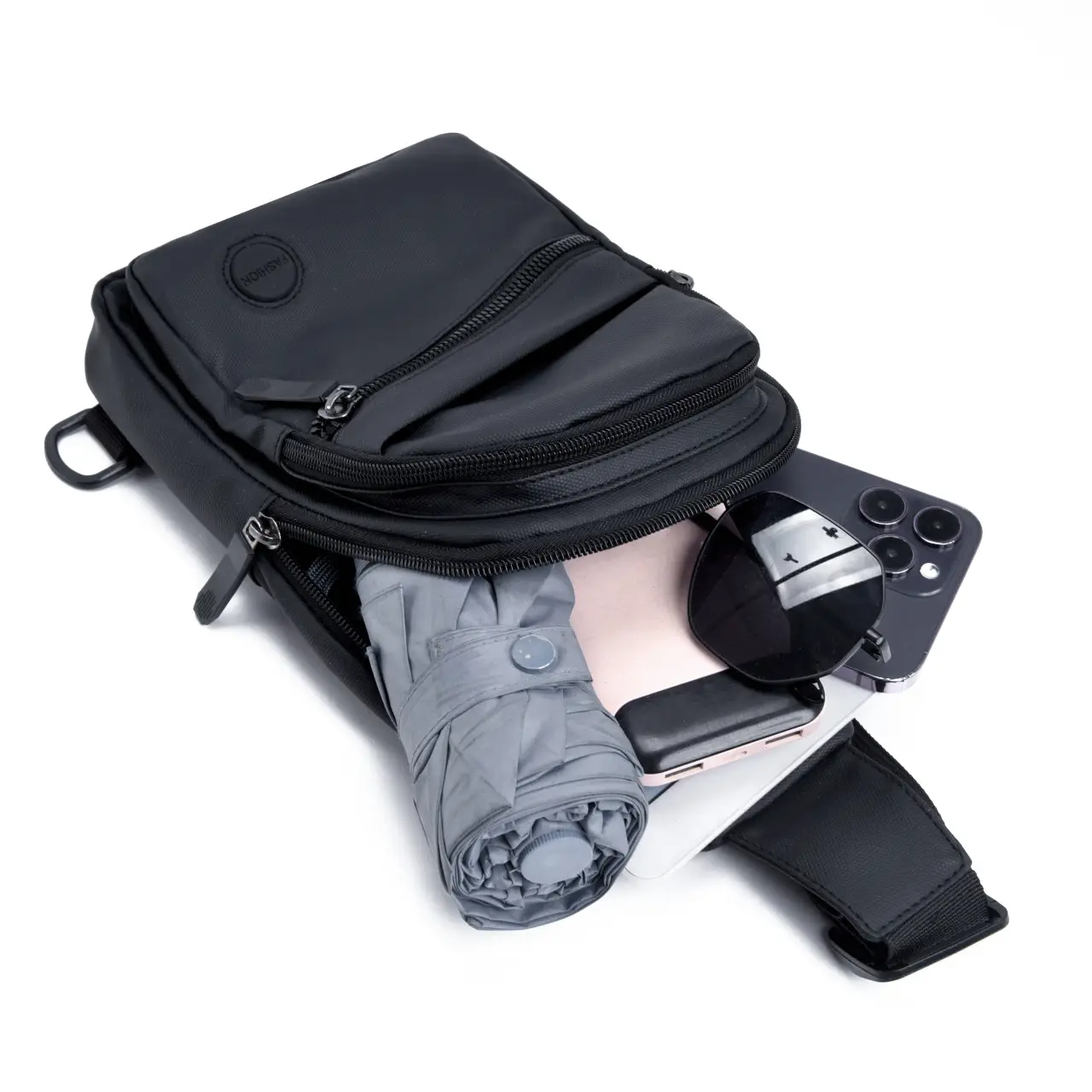 New Men's Water-Repellent Multi-Layer Shoulder Bag - Image 12