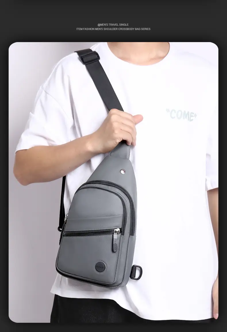 New Men's Water-Repellent Multi-Layer Shoulder Bag — feature 14